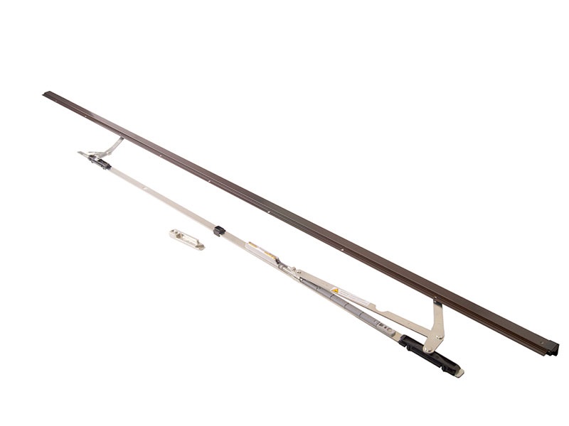 Ножницы+направляющая на створке Internika SP 1251-1650 левые, коричневые. Рис. 1