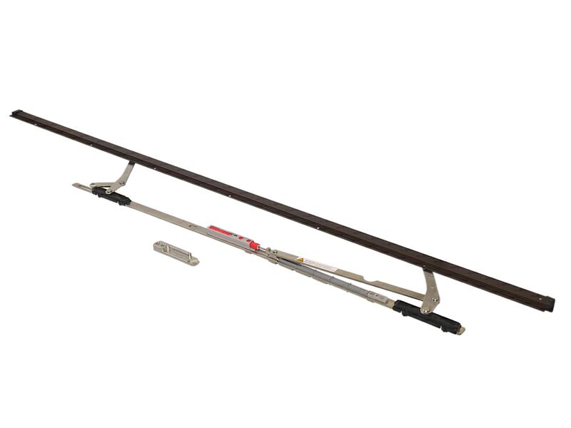 Ножницы+направляющая на створке Internika SP 901-1250 левые, коричневые. Рис. 1 Ножницы+направляющая на створке Internika SP 901-1250 левые, коричневые. Рис. 1