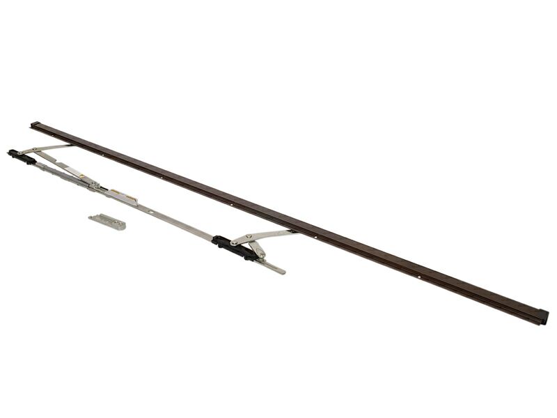 Ножницы+направляющая на створке Internika SP 901-1250 правые, коричневые. Рис. 1 Ножницы+направляющая на створке Internika SP 901-1250 правые, коричневые. Рис. 1