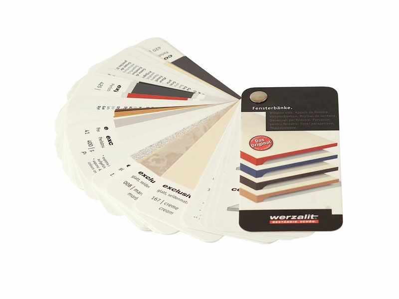 Образцы декоров ламинации подоконников WERZALIT. Рис. 1