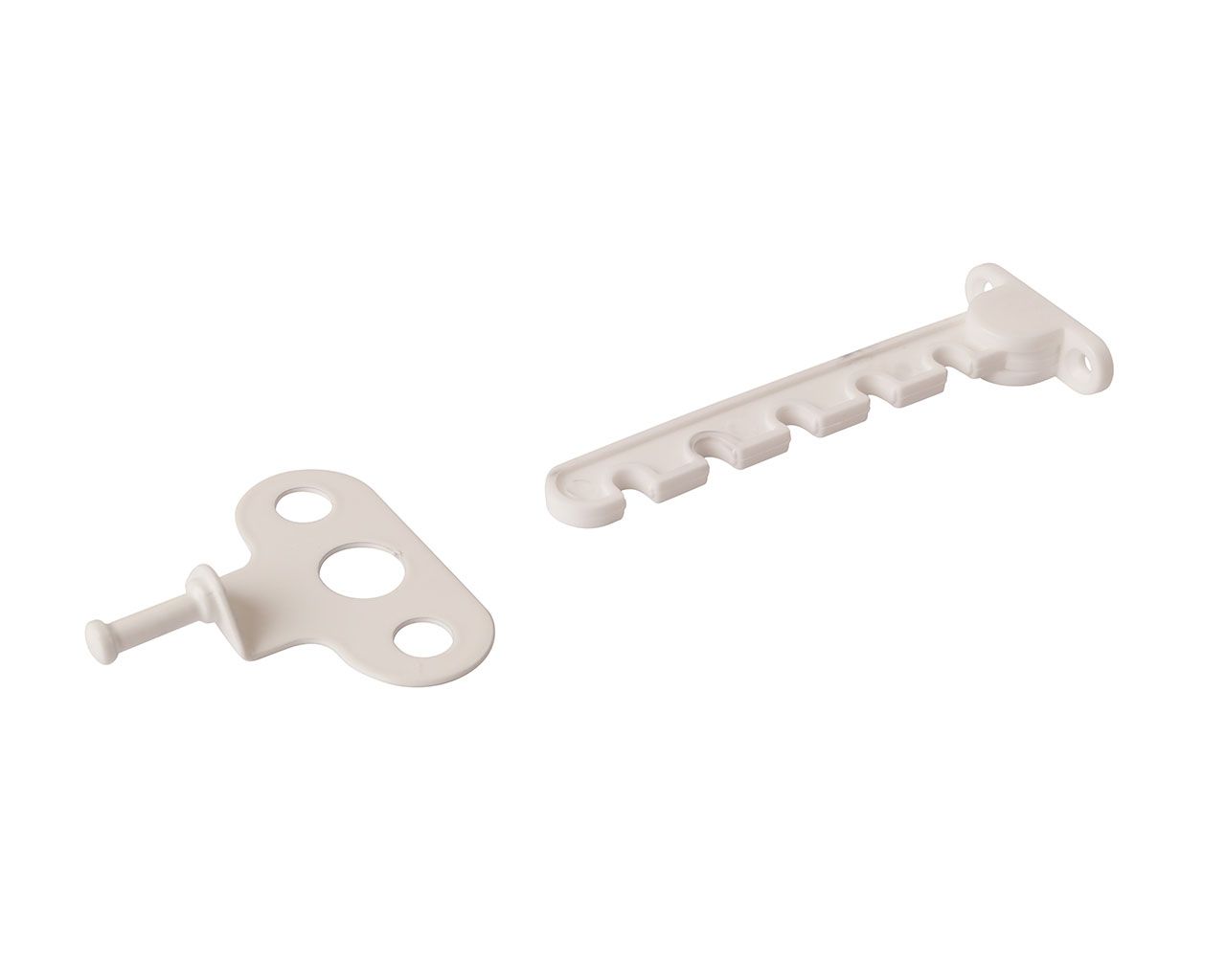 Ограничитель открывания пластиковый Internika (овальная розетка), белый. Рис. 1