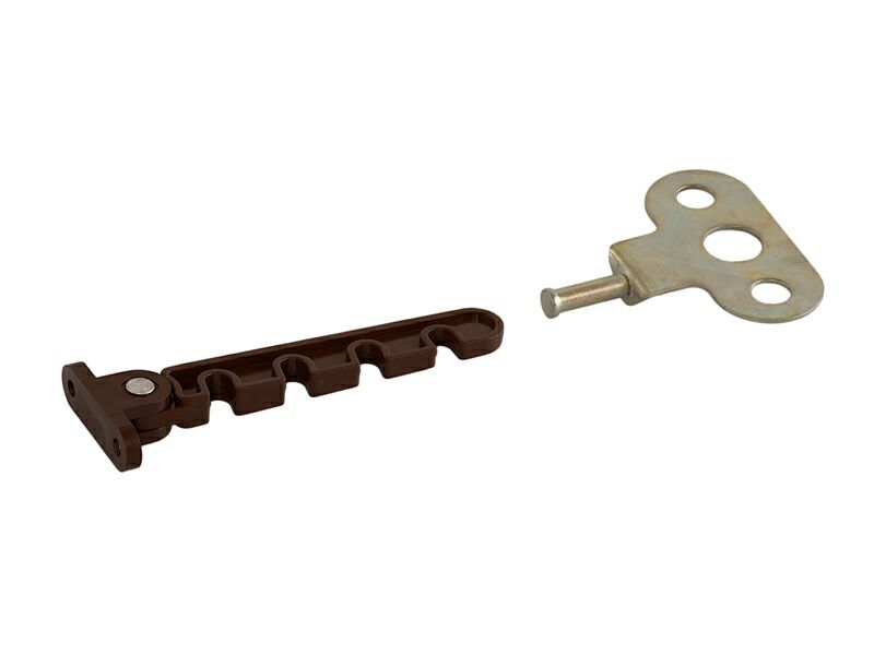 Ограничитель открывания  Internika (овальный), коричневый. Рис. 2