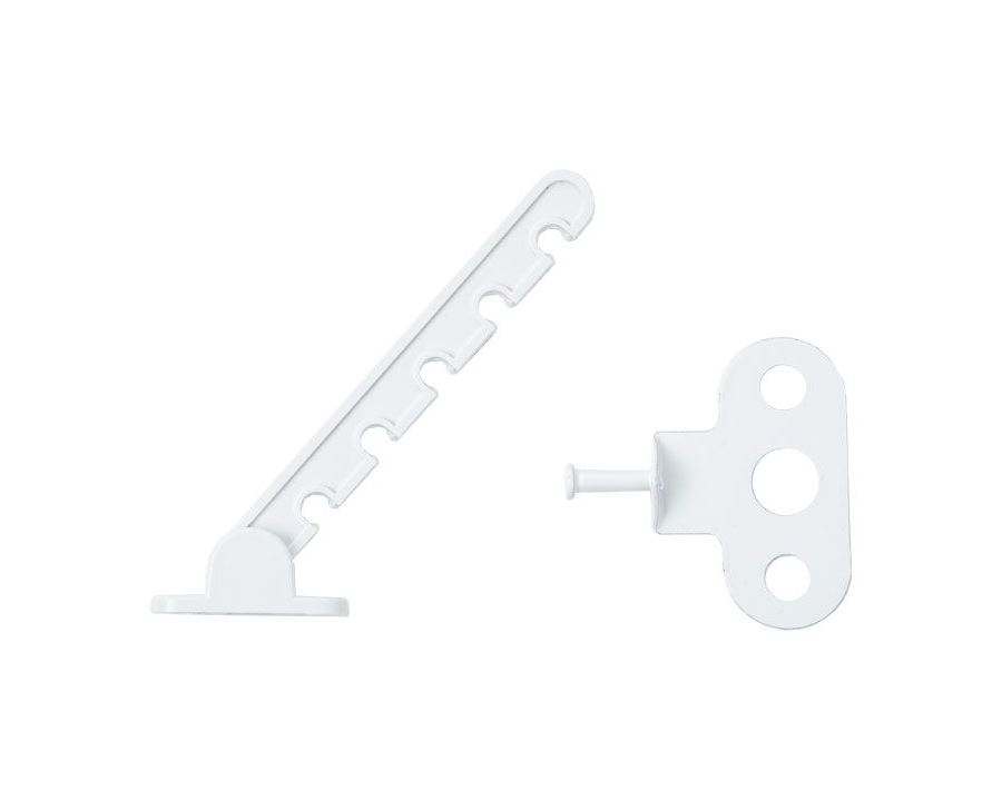 Ограничитель открывания (овальная розетка), 5 делений, белый с металлическим держателем. Рис. 3