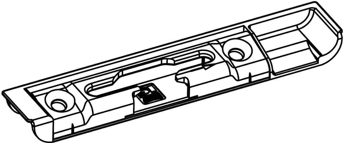 Опора откидная S-ES FH A0434 дерево с межфальцевым зазором 4 мм левая. Рис. 1