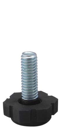 Опора регулируемая М6 L17 D17 сталь, черная. Рис. 1 Опора регулируемая М6 L17 D17 сталь, черная. Рис. 1