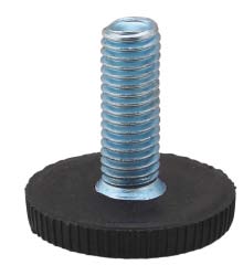 Опора регулируемая М8 L21 D27 сталь, черная. Рис. 1