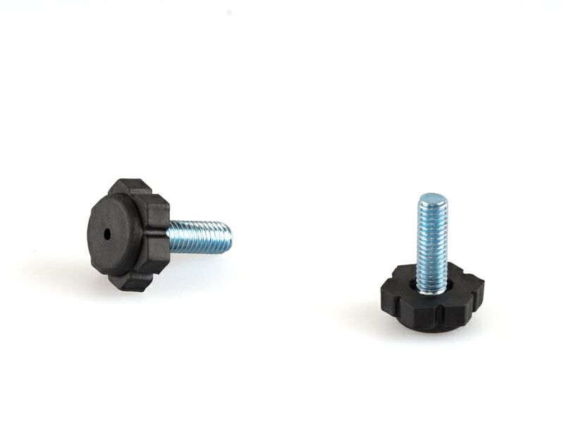 PI05 Опора регулируемая, М6, L=17мм, сталь, черная. (комплект 100 шт.). Рис. 1 PI05 Опора регулируемая, М6, L=17мм, сталь, черная. (комплект 100 шт.). Рис. 1