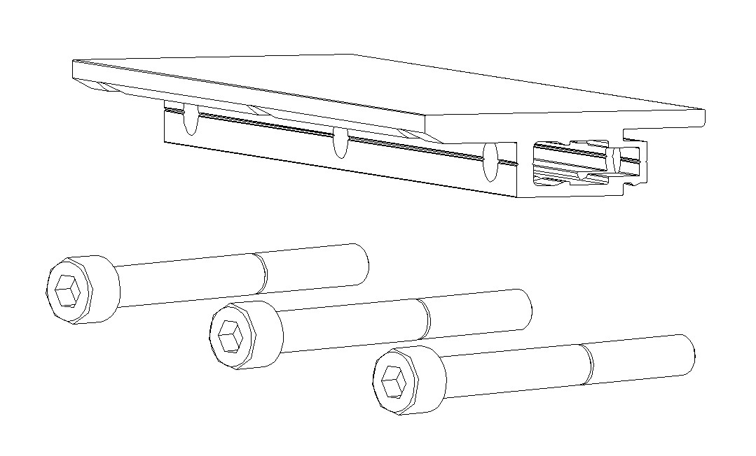 Опора заполнения усиленная 58 мм, комплект (опора -1шт, винт М8х70 -3шт).. Рис. 1 Опора заполнения усиленная 58 мм, комплект (опора -1шт, винт М8х70 -3шт).. Рис. 1