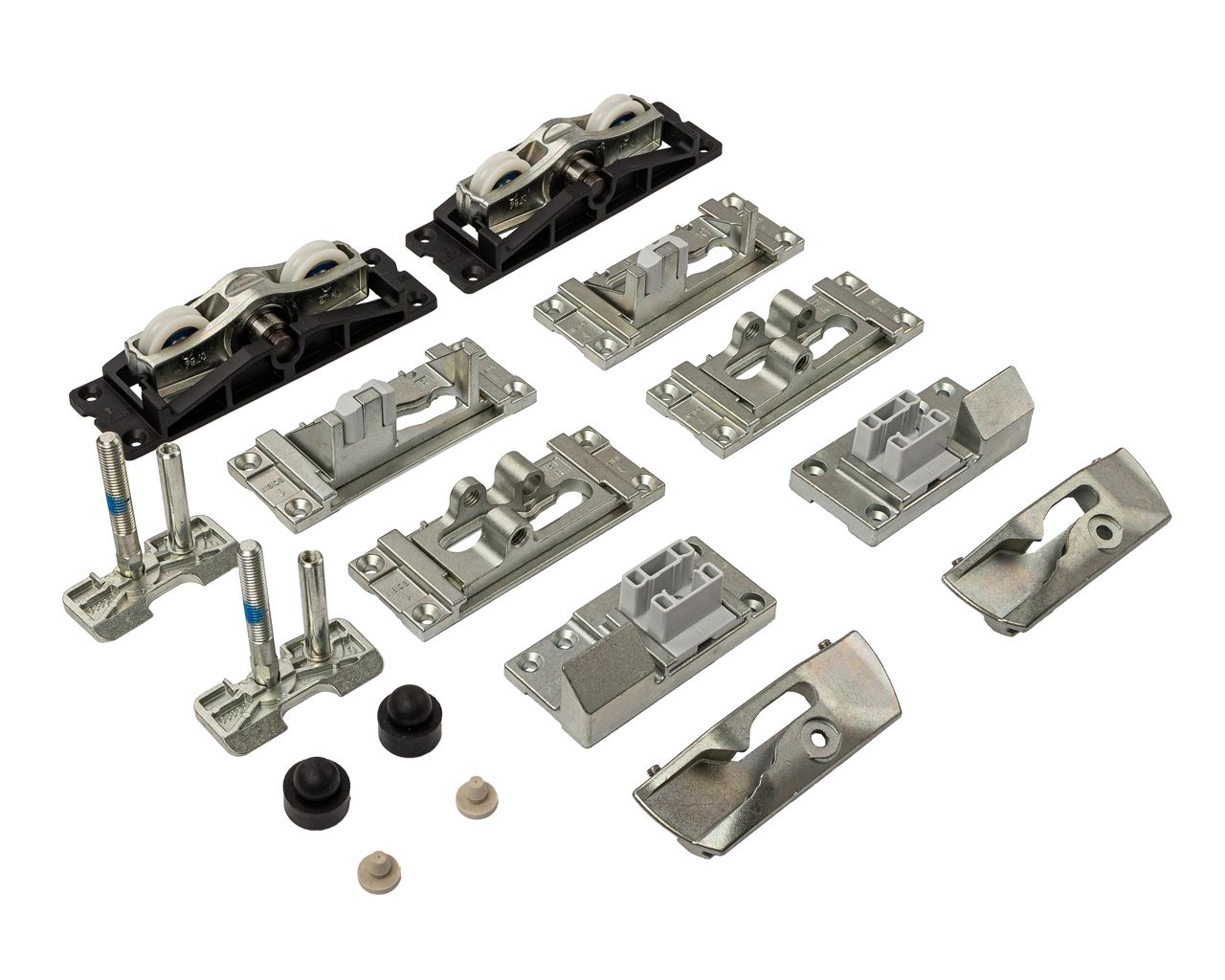 Основной комплект с 2 запорными механизмами верх/низ 2 ответных планки сторона механизма правый 200kg Цвет: серебро. Рис. 1