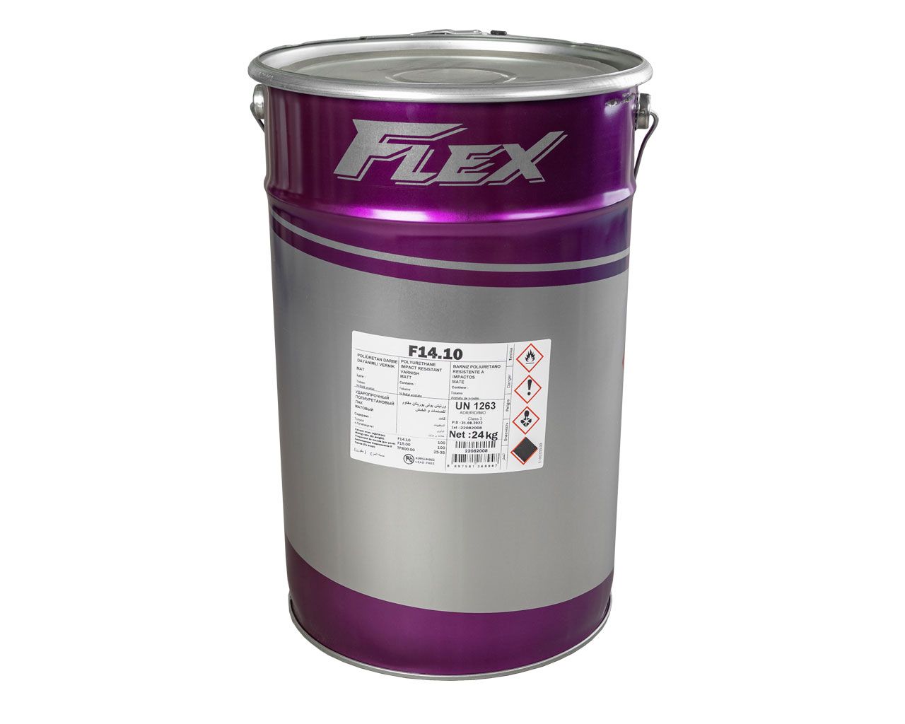 ПУ-лак FLEX F14.10 ударостойкий матовый, н.у.24кг (+100% F15.00). Рис. 1