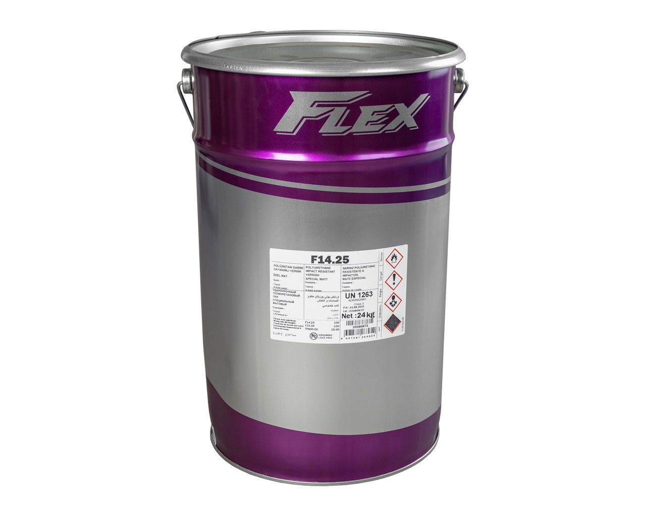 ПУ-лак FLEX F14.25 ударостойкий полуматовый, н.у.24кг (+100% F15.00). Рис. 1 ПУ-лак FLEX F14.25 ударостойкий полуматовый, н.у.24кг (+100% F15.00). Рис. 1