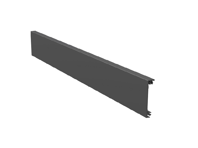 Панель передняя ALPHALUX для внутреннего метал. ящика CRYSTAL, высота Medium, длина 1200мм, антрацит. Рис. 1