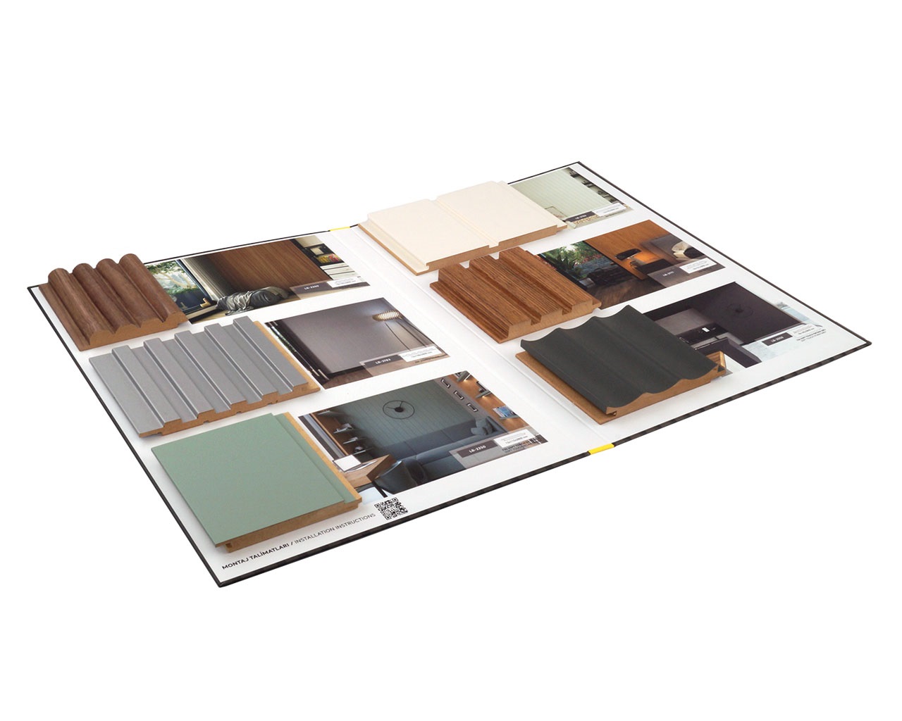 Папка с образцами стеновых профилей МДФ AGT. Рис. 2