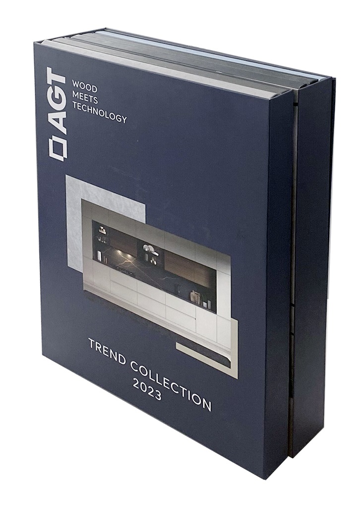 Папка-трендбук с образцами плит AGT, все коллекции 2023. Рис. 1