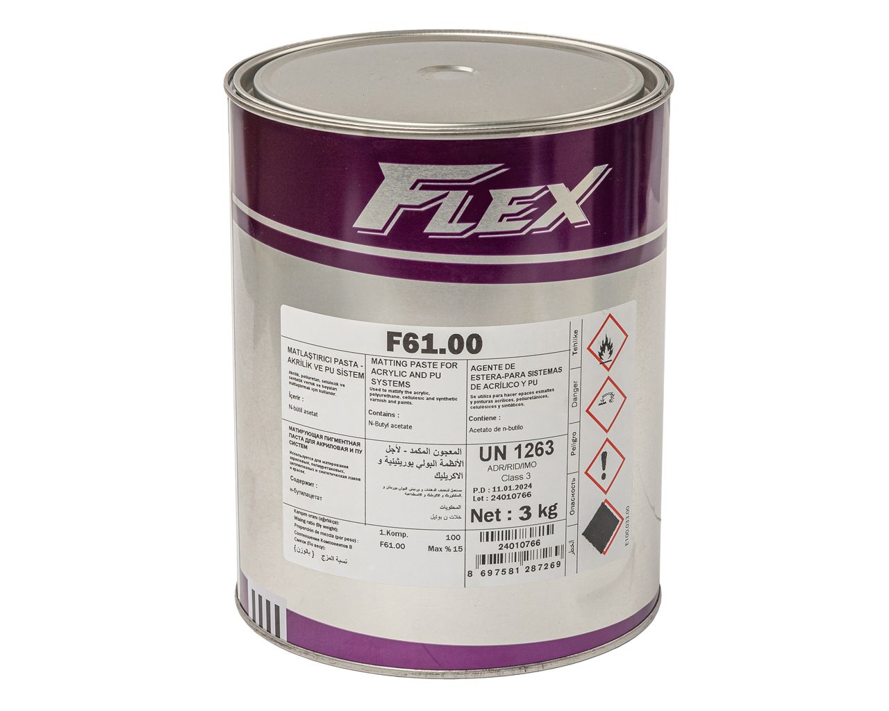 Паста FLEX F61.00 матирующая для ПУ и акрилов, н.у.3кг. Рис. 1
