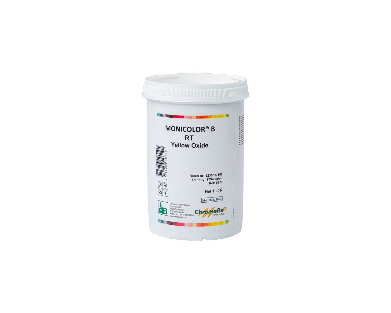 Паста колеровочная RT1301 Monicolor Eisenoxid 1л жёлтая. Рис. 1