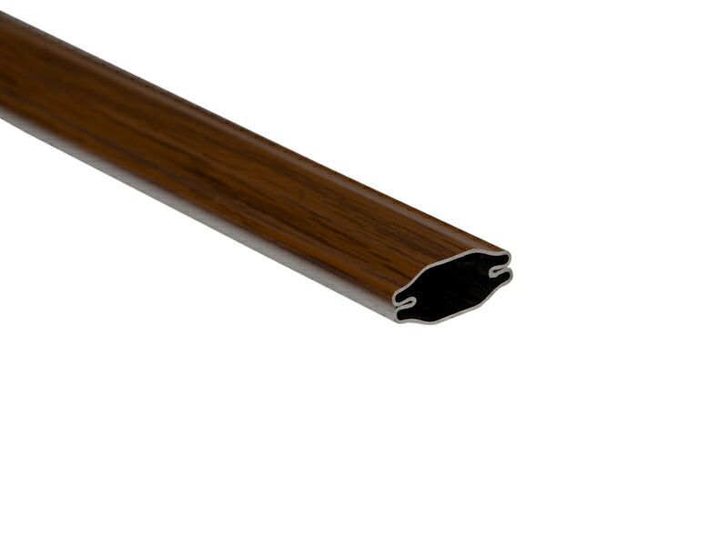 Переплет декоративный Helima 18мм 4м средний дуб/белый. Рис. 1