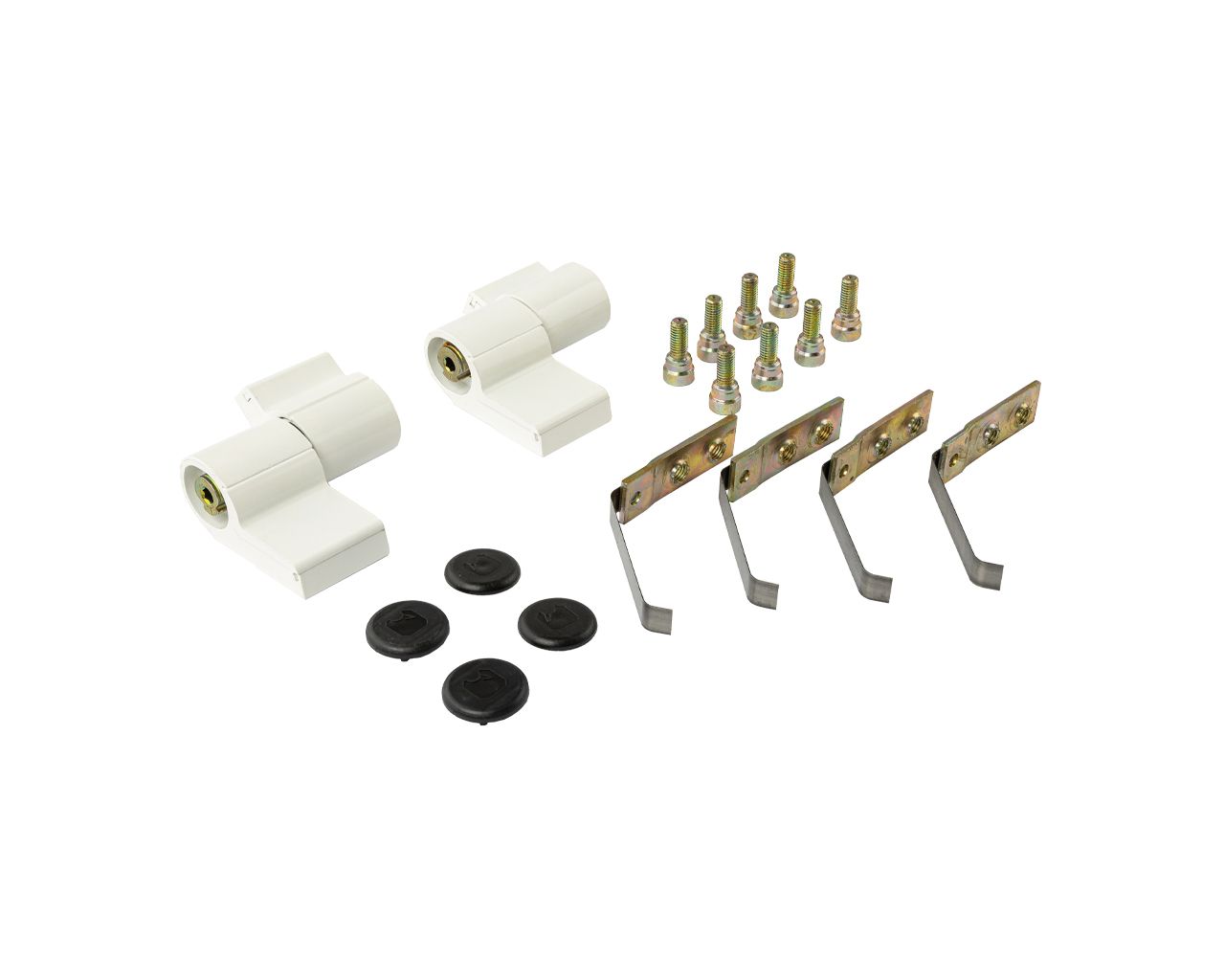 Петля 2-х секционная, м/о 62,5 мм, крепл. на хол. профиль, бел.RAL9016. Рис. 1