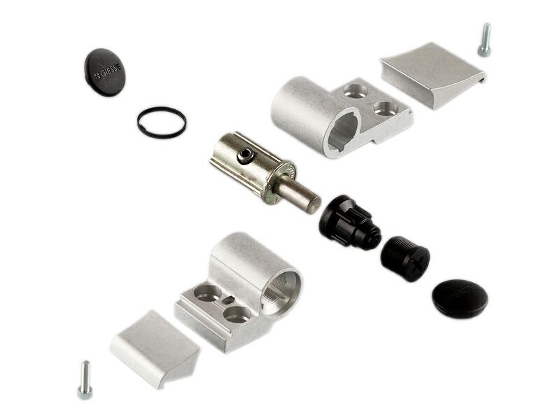 Петля DOMINA Classic дверная Giesse 2-х секционная, без крепления, межосевое 62.5, неокрашенная, 06170005. Рис. 1