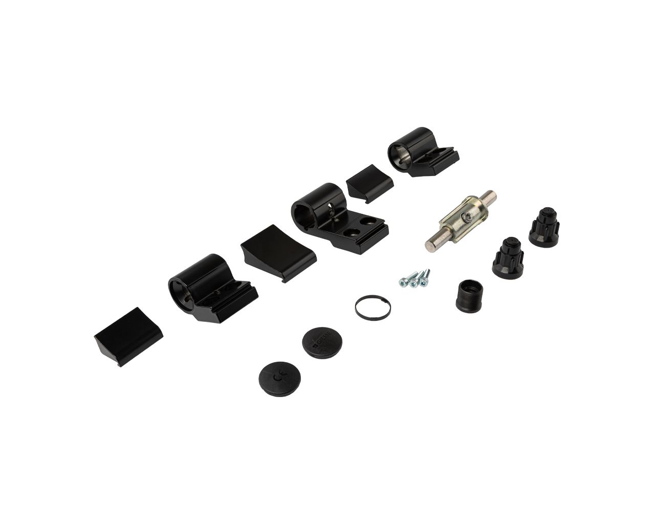 Петля DOMINA Classic дверная Giesse 3-х секционная, без крепления, межосевое 62.5, черная RAL9005, 06171500. Рис. 1