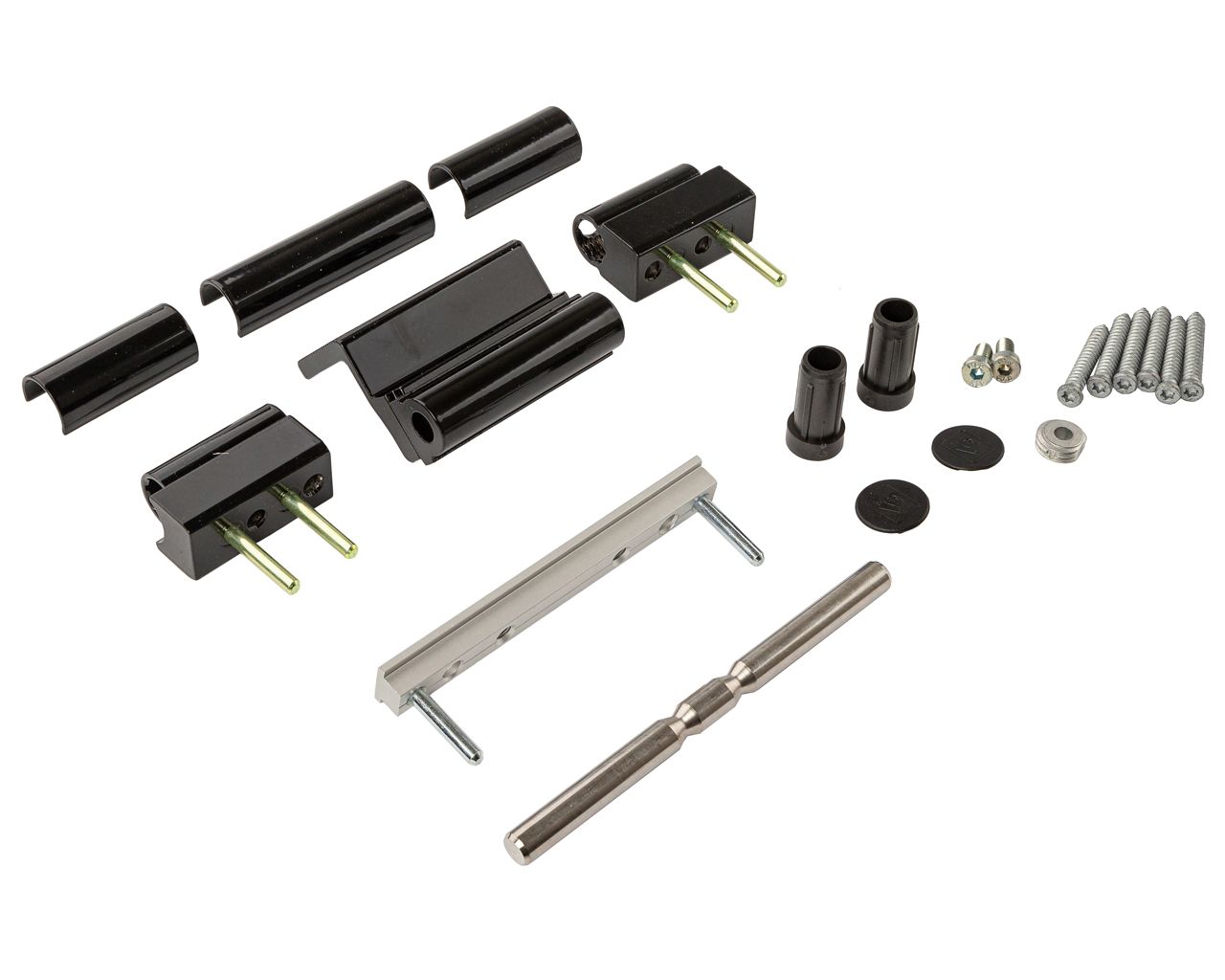 Петля Dr.Hahn KT-RV 3-х секц. в фурнитурный паз, черный, RAL9005. Рис. 1