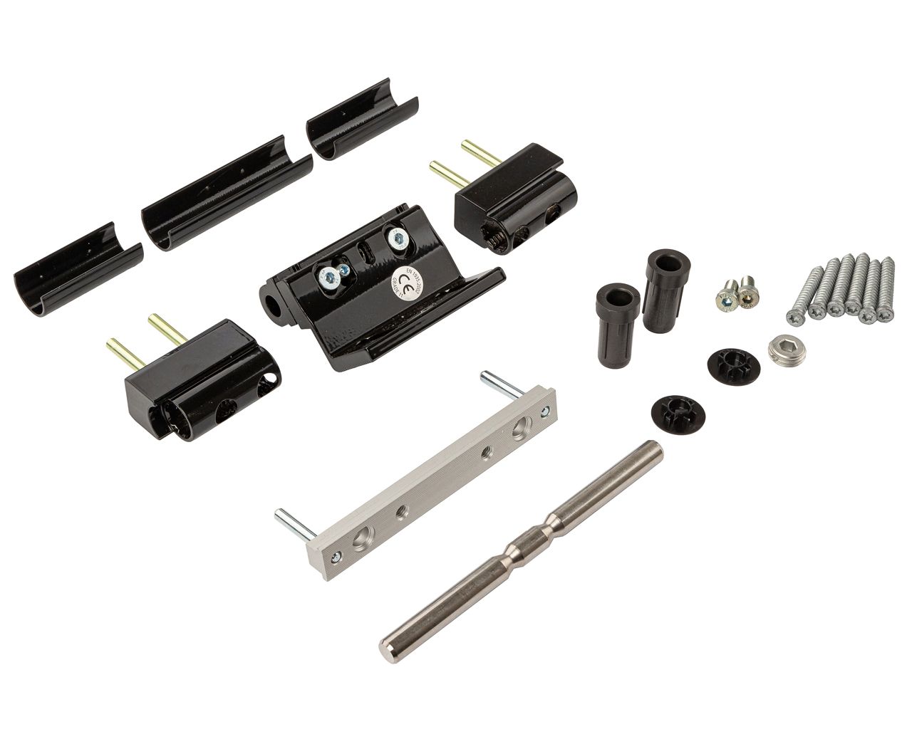 Петля Dr.Hahn KT-RV 3-х секц. в фурнитурный паз, черный, RAL9005. Рис. 2 Петля Dr.Hahn KT-RV 3-х секц. в фурнитурный паз, черный, RAL9005. Рис. 2