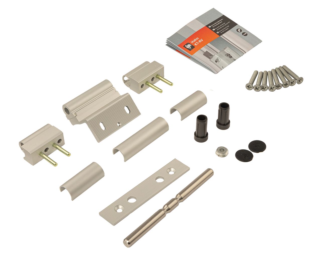 Петля Dr.Hahn KT-RV 3-х секц. в фурнитурный паз, серебро EV1 для фальца 24мм (VEKA). Рис. 1 Петля Dr.Hahn KT-RV 3-х секц. в фурнитурный паз, серебро EV1 для фальца 24мм (VEKA). Рис. 1