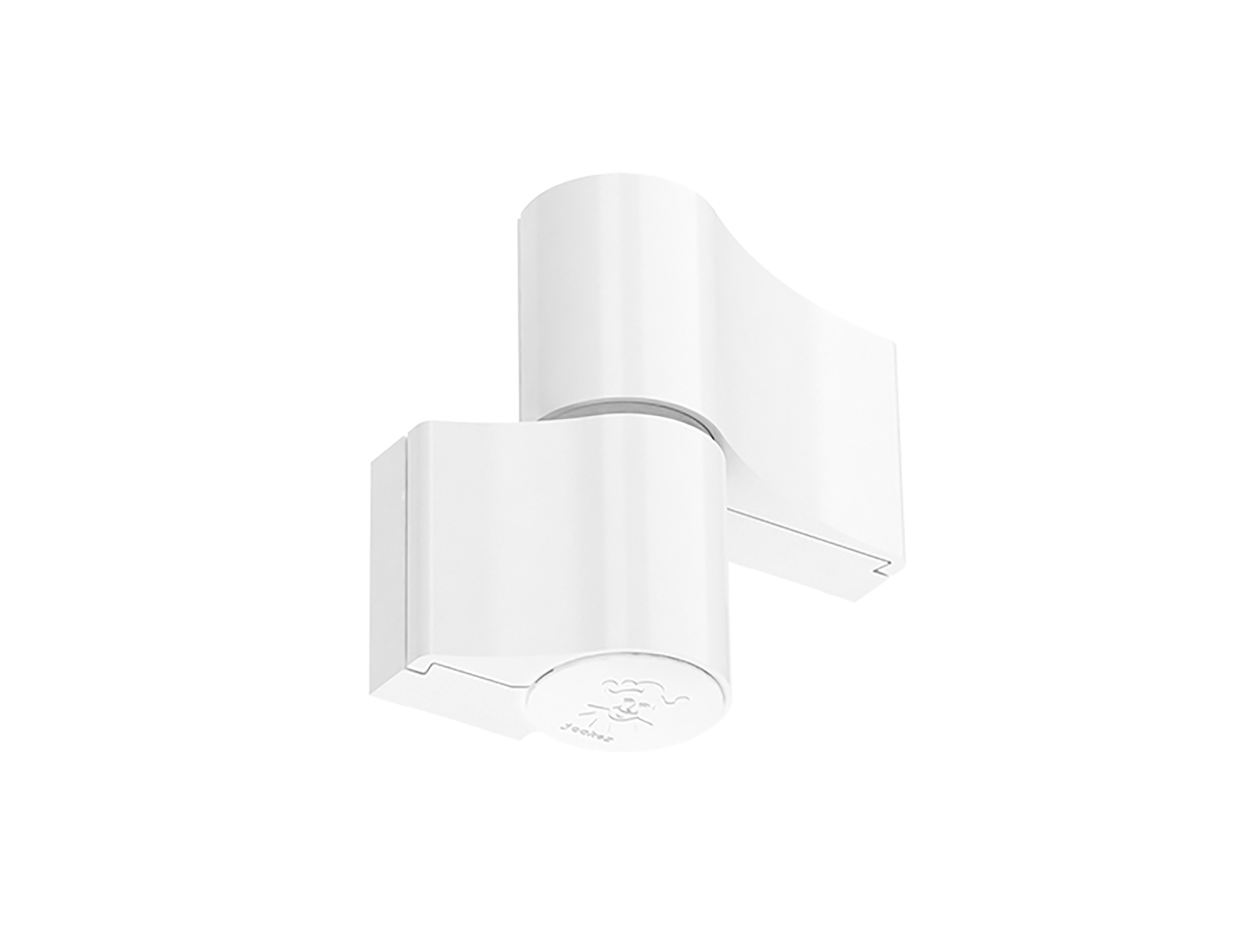 Петля JOCKER ALU 2SK 2-х секционная, межосевое 67, белая RAL9016. Рис. 1