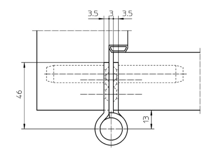Петля VARIANT VN 2929/160, нержавеющая сталь матовый сатин (SW040). Рис. 3 Петля VARIANT VN 2929/160, нержавеющая сталь матовый сатин (SW040). Рис. 3