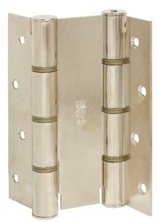 Петля барная 175 мм, для деревянных дверей шириной 37-50 мм, весом до 43 кг, сталь, цвет никель (2 петли в комплекте). Рис. 1