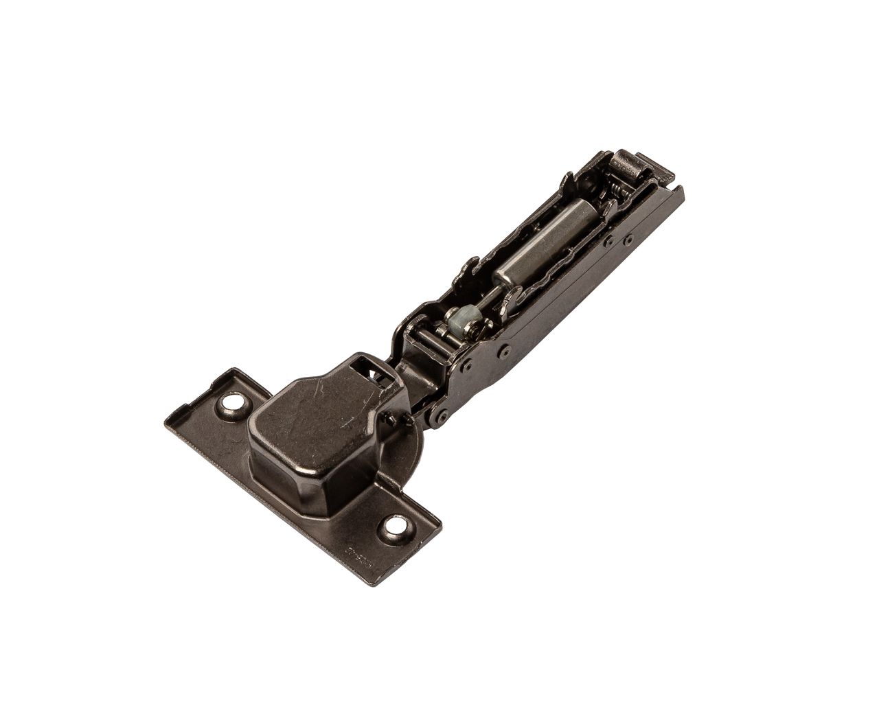 Петля для накладных дверей Alphalux Titan Clip-On, Soft-Close, угол открывания 100°, 52 мм, чашка 35 мм, титан. Рис. 2