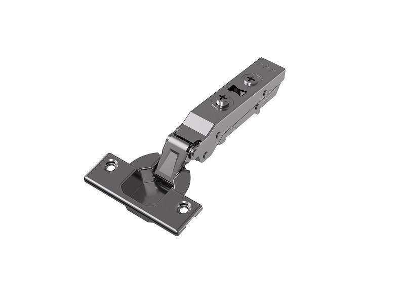 Петля для накладных дверей Alphalux Titan Clip-On, без пружины, угол открывания 100°, 48мм, чашка 35 мм, титан. Рис. 1