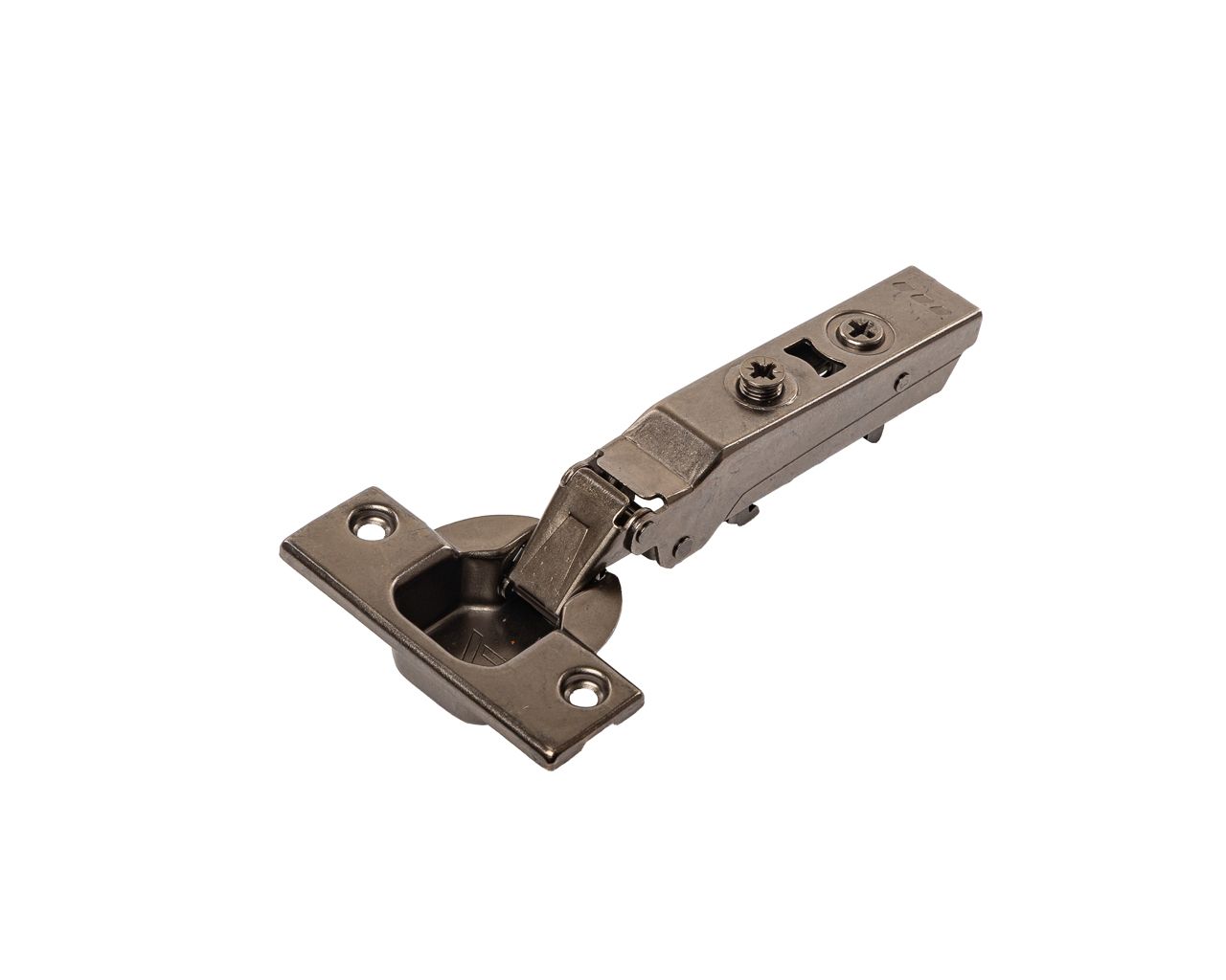 Петля для накладных дверей Alphalux Titan Clip-On, без пружины, угол открывания 100°, 48мм, чашка 35 мм, титан. Рис. 3