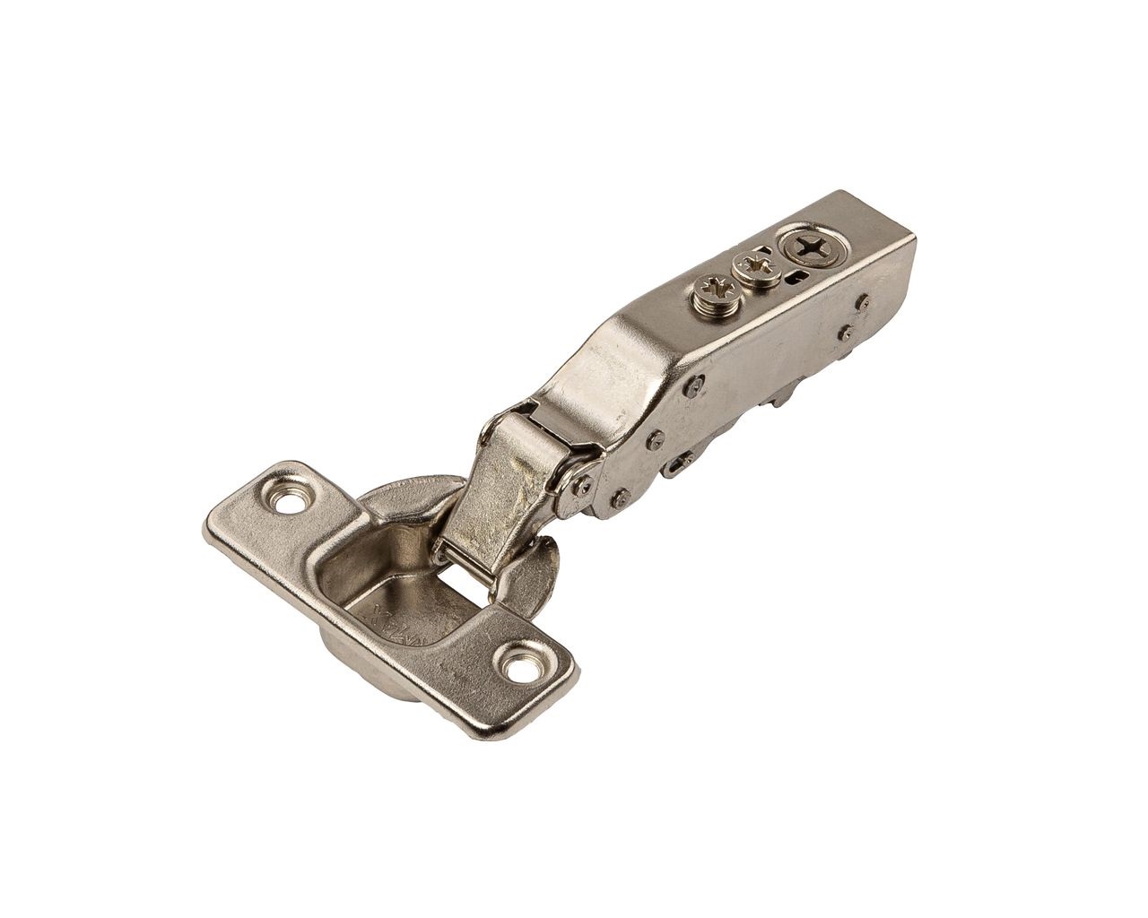 Петля для накладных дверей Firmax Advanced PLUS, Soft-Close, Anyway Click-On, угол открывания 110°, 48мм. Рис. 1