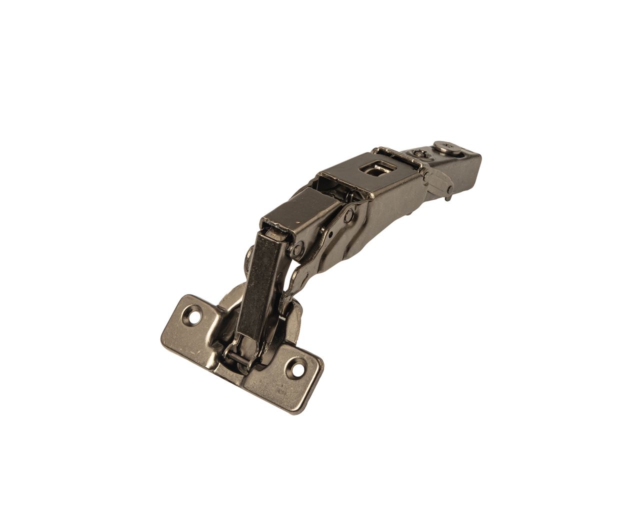 Петля для накладных дверей Firmax Smartline, Clip On, Soft-Close,угол открывания 155°, 48мм, 35 мм чашка, черный никель. Рис. 1 Петля для накладных дверей Firmax Smartline, Clip On, Soft-Close,угол открывания 155°, 48мм, 35 мм чашка, черный никель. Рис. 1