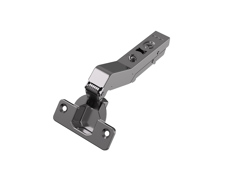 Петля для угловых дверей +45° Alphalux Titan Clip-On, Soft-Close, угол открывания 100°, 48мм, чашка 35 мм, титан. Рис. 1