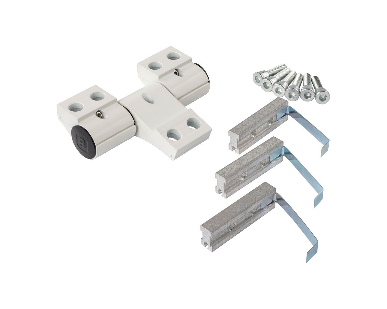 Петля двер. подшип. ELEMENTIS new, 3-х секционная, м/о 67, креп. на хол. профиль, белая RAL9016. Рис. 2