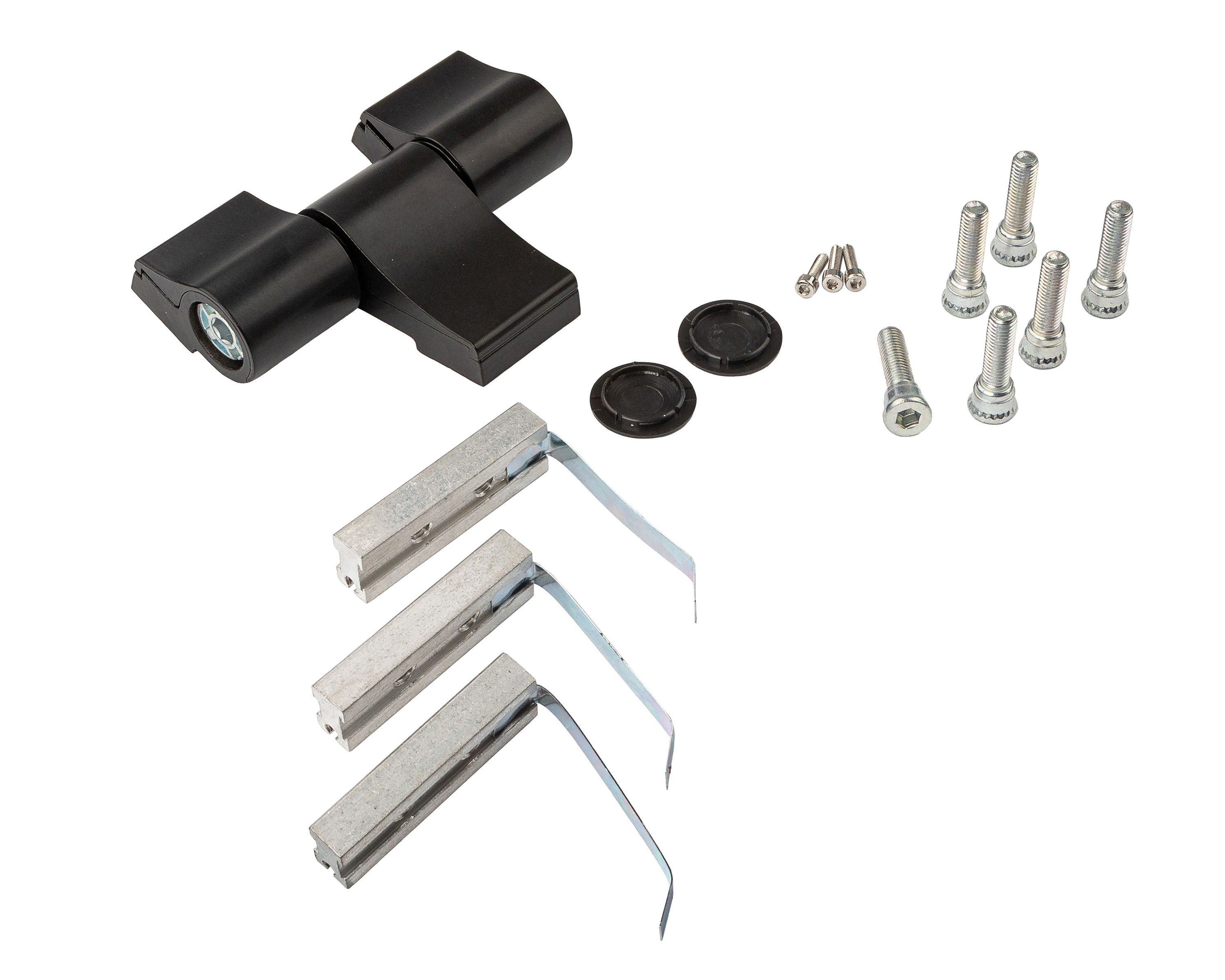 Петля двер. подшип. ELEMENTIS new, 3-х секционная, м/о 67, креп. на хол. профиль, черн. мат. RAL9005S. Рис. 3