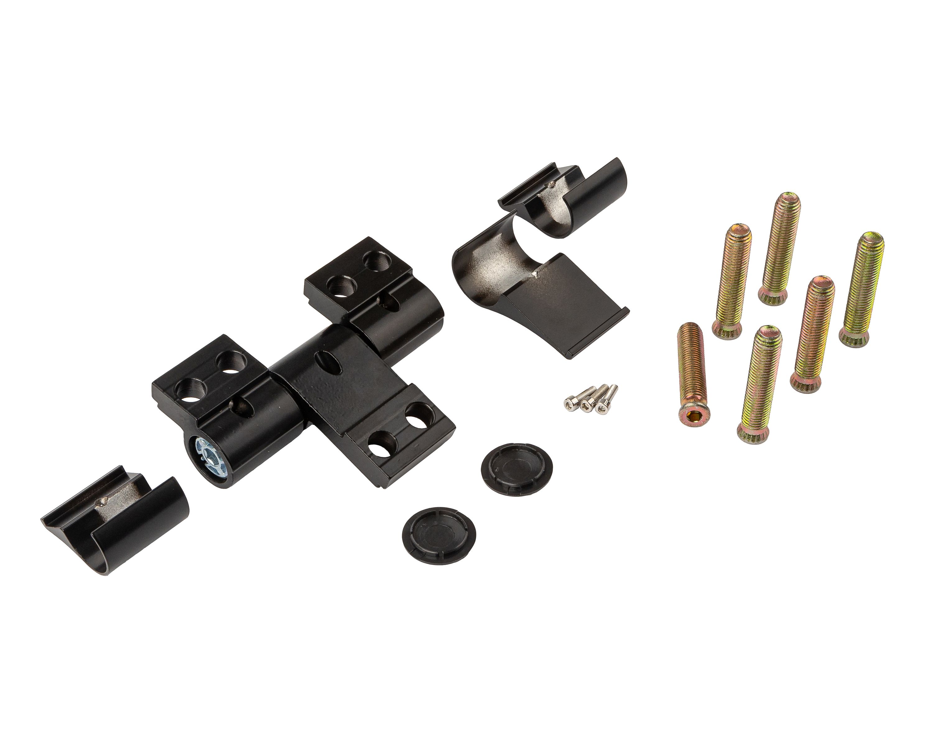 Петля двер. подшип. ELEMENTIS new, 3-х секционная, м/о 67, креп. на тепл. профиль, черн. мат. RAL9005S. Рис. 2 Петля двер. подшип. ELEMENTIS new, 3-х секционная, м/о 67, креп. на тепл. профиль, черн. мат. RAL9005S. Рис. 2