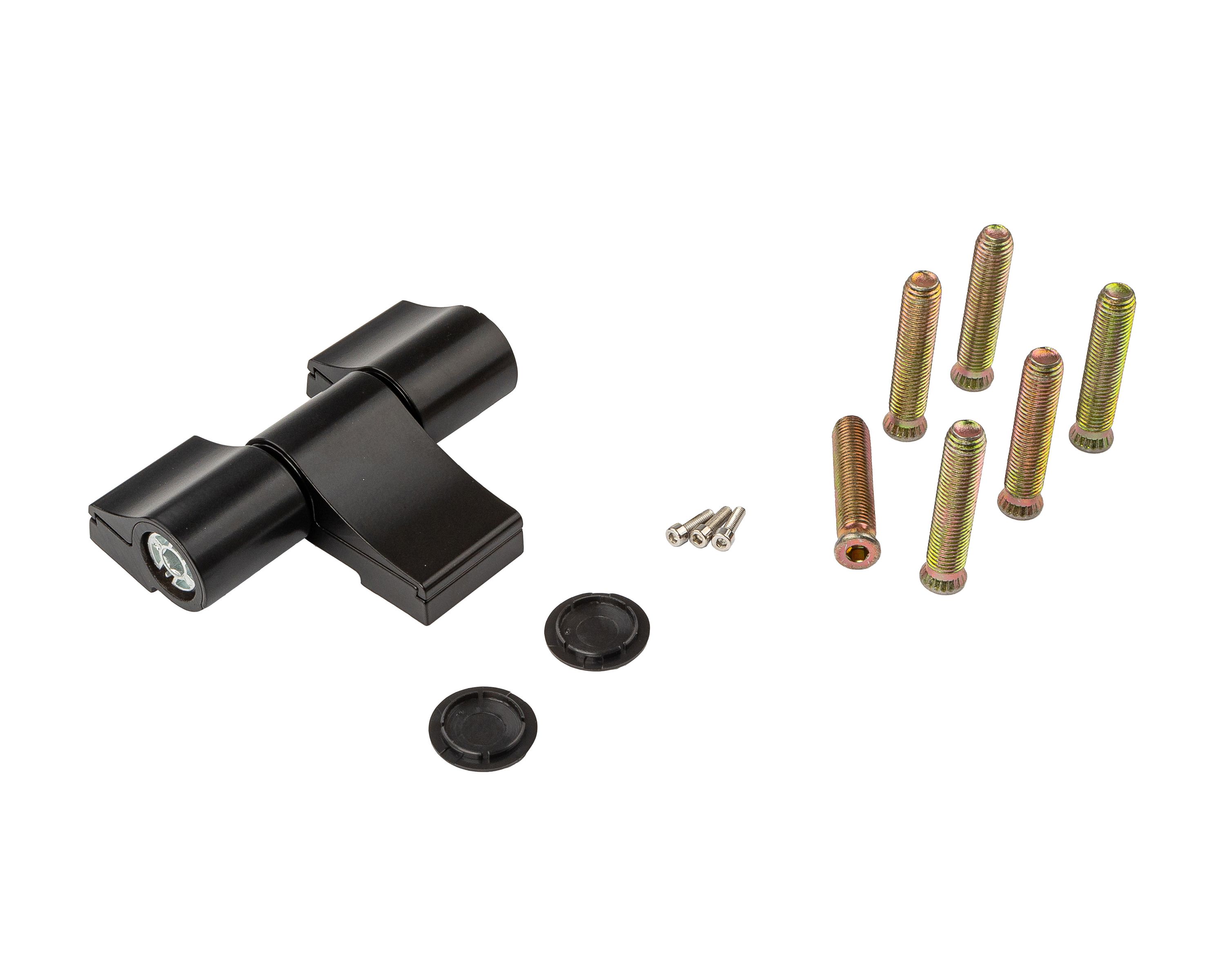 Петля двер. подшип. ELEMENTIS new, 3-х секционная, м/о 67, креп. на тепл. профиль, черн. мат. RAL9005S. Рис. 3