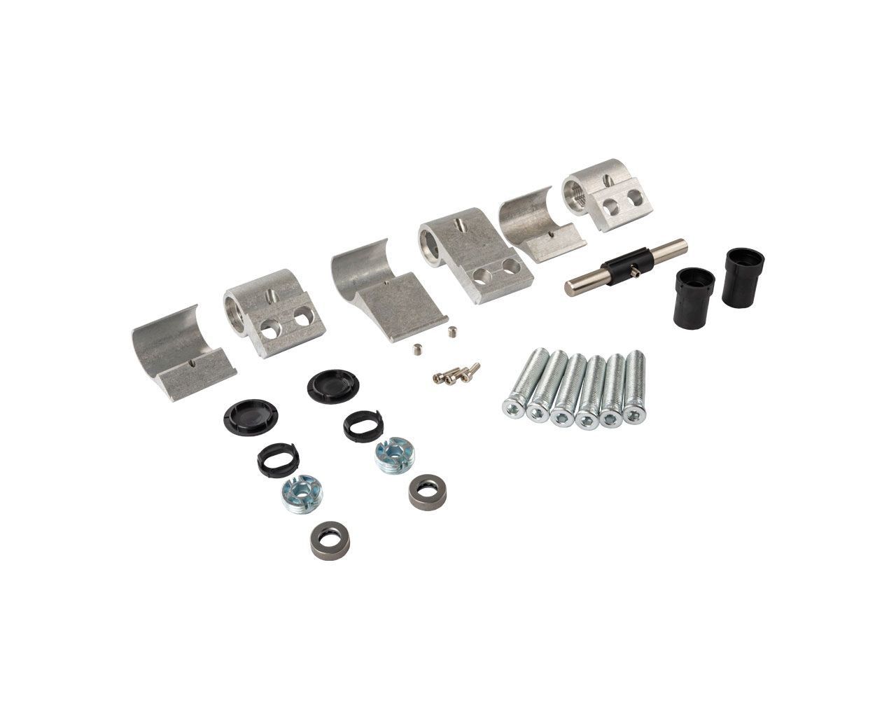 Петля двер. подшип. ELEMENTIS new, 3-х секционная, м/о 67, креп. на тепл. профиль, неокрашенная. Рис. 2