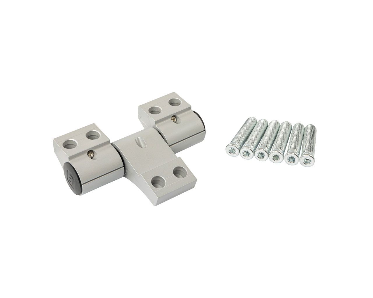 Петля двер.подшип. ELEMENTIS new, 3-х секционная, м/о 67, креп. на тепл. профиль, серебр. RAL9006. Рис. 2