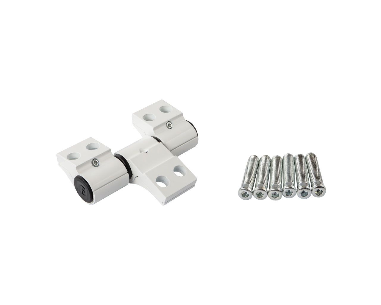 Петля двер.втул. 3-х секц. NEW, м/о 62, крепл. на тепл. профиль, белый RAL9016. Рис. 2