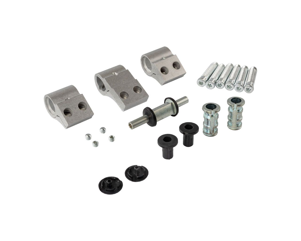 Петля двер.втул. 3-х секц. NEW, м/о 62, крепл. на тепл. профиль, неокрашенная. Рис. 2