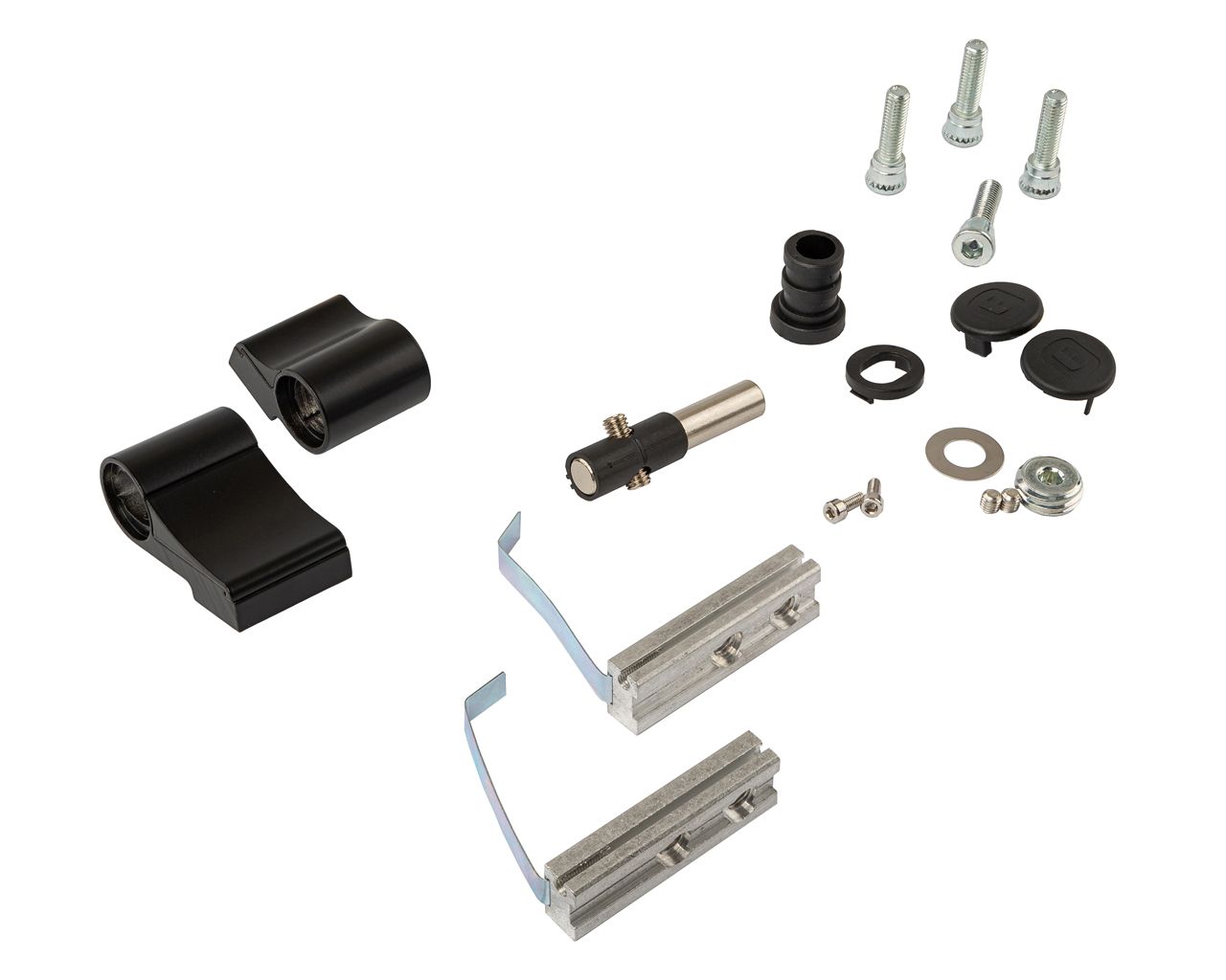 Петля двер. втулочн. ELEMENTIS, 2-х секционная, м/о 63, креп. на хол. профиль, черн. мат. RAL9005S. Рис. 1