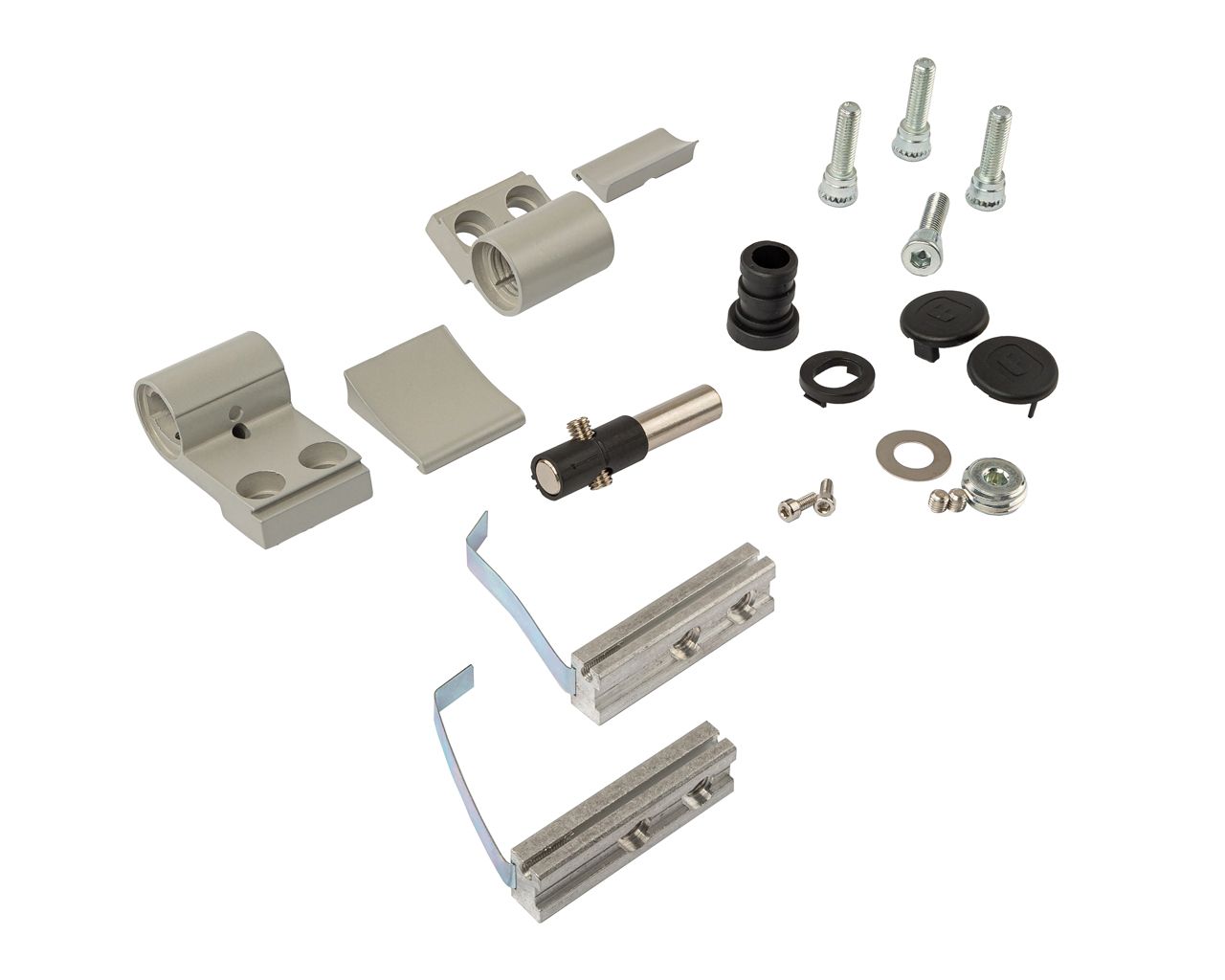 Петля двер. втулочн. ELEMENTIS, 2-х секционная, м/о 63, креп. на хол. профиль, серебр. RAL9006. Рис. 2 Петля двер. втулочн. ELEMENTIS, 2-х секционная, м/о 63, креп. на хол. профиль, серебр. RAL9006. Рис. 2