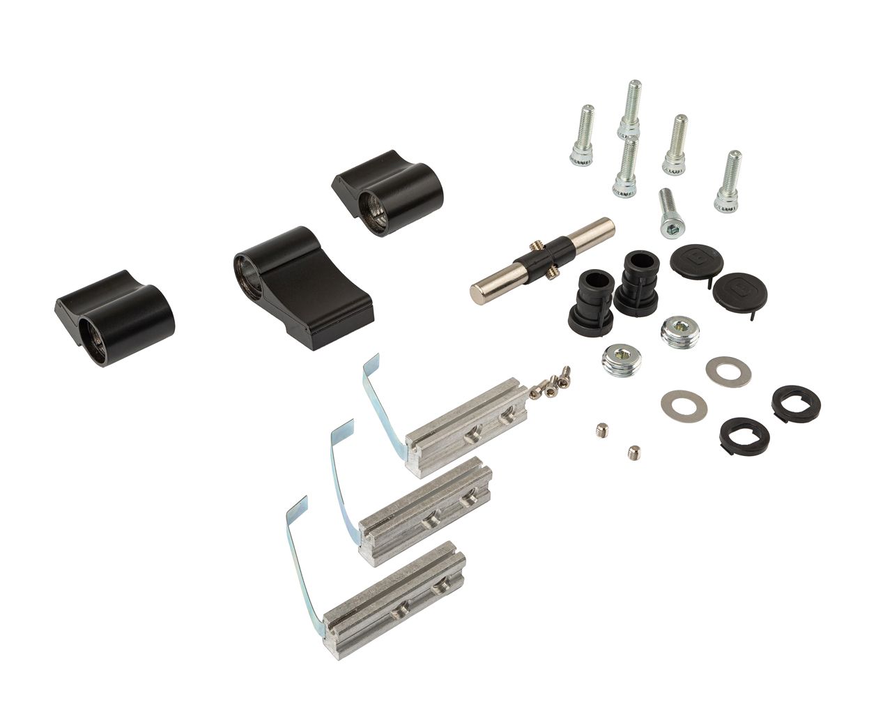 Петля двер. втулочн. ELEMENTIS, 3-х секционная, м/о 63, креп. на хол. профиль, черн. мат. RAL9005S. Рис. 1 Петля двер. втулочн. ELEMENTIS, 3-х секционная, м/о 63, креп. на хол. профиль, черн. мат. RAL9005S. Рис. 1