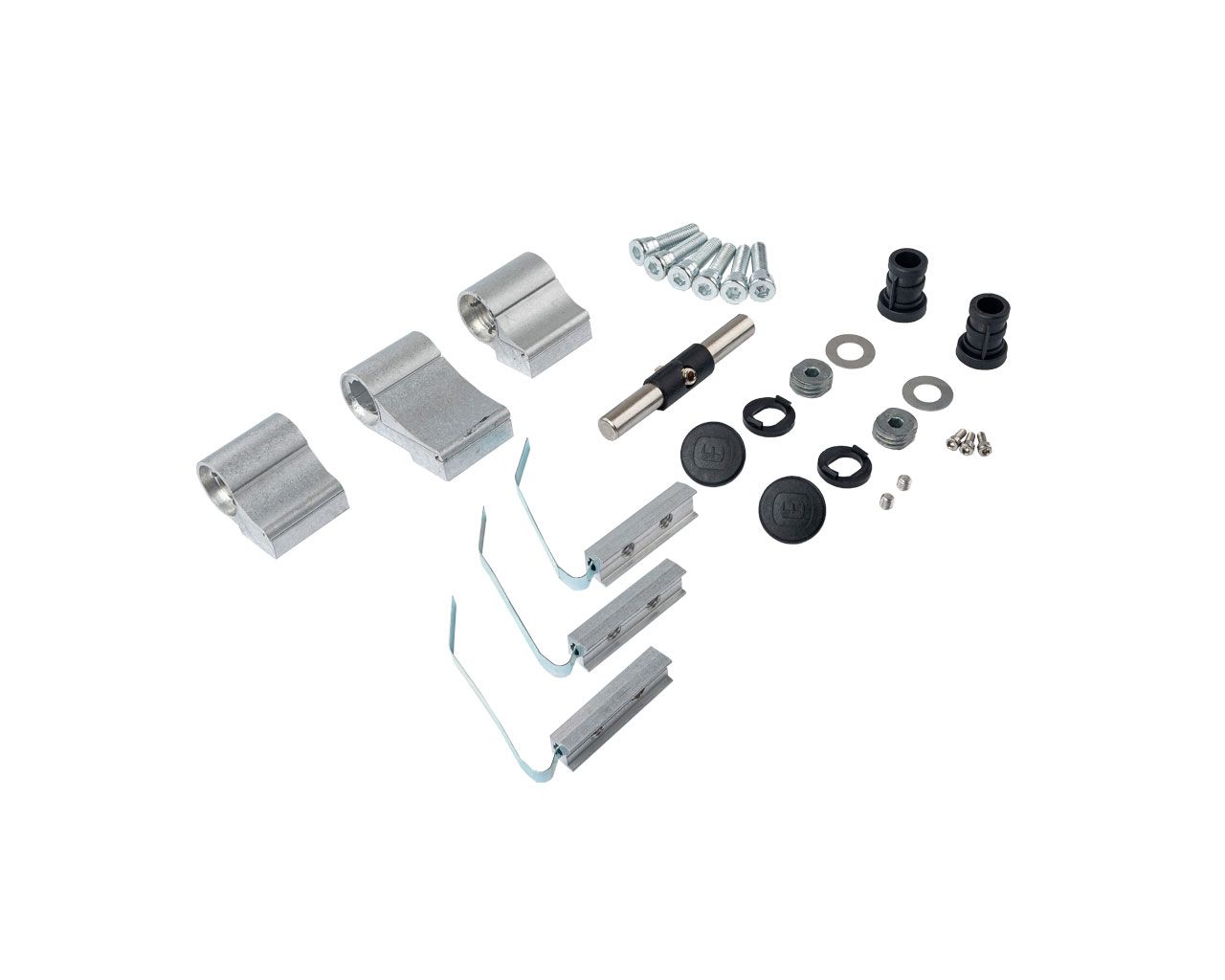Петля двер. втулочн. ELEMENTIS, 3-х секционная, м/о 63, креп. на хол. профиль, неокрашенная. Рис. 1 Петля двер. втулочн. ELEMENTIS, 3-х секционная, м/о 63, креп. на хол. профиль, неокрашенная. Рис. 1