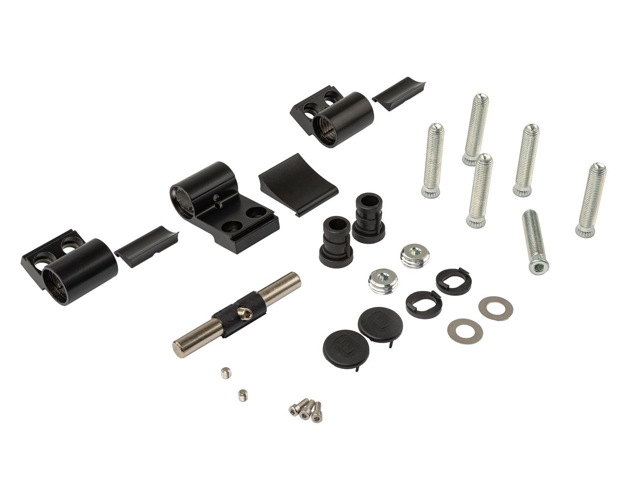 Петля двер. втулочн. ELEMENTIS, 3-х секционная, м/о 63, креп. на тепл. профиль, черн. мат. RAL9005S. Рис. 1