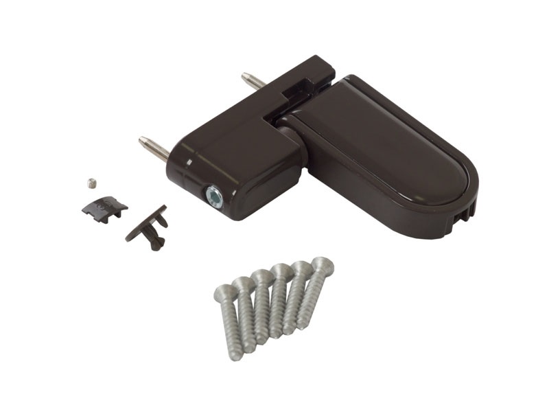 Петля дверная Elementis 16,7-18,4/90-31.5, Коричневый, RAL8019. Рис. 3